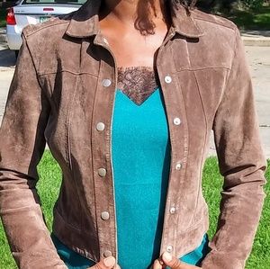 Blue Asphalt Suede Jacket